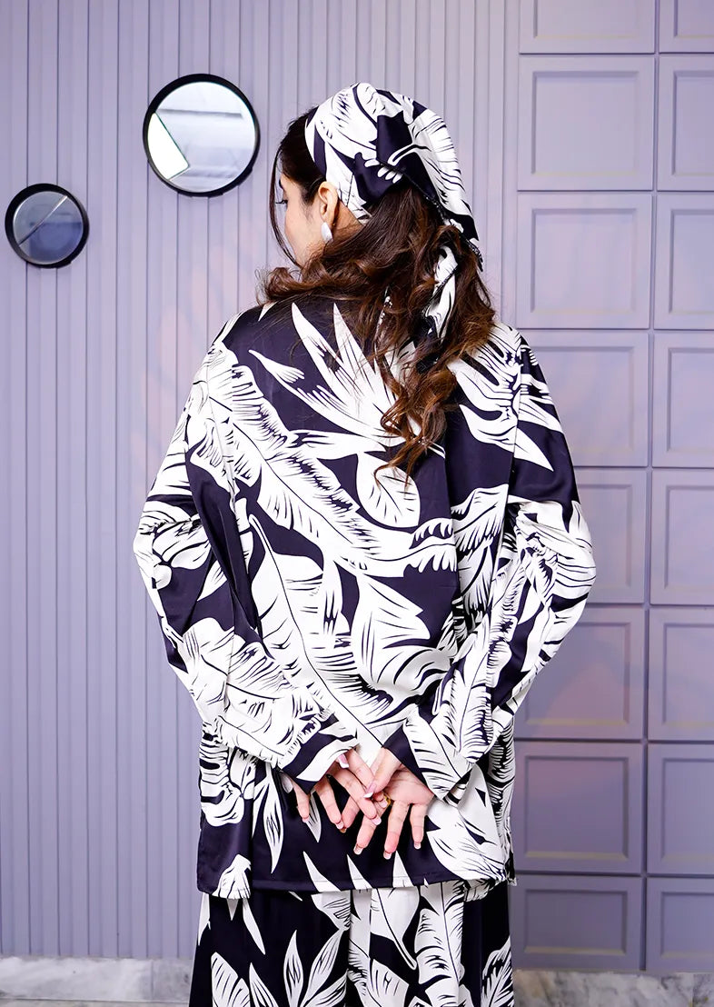 Noir Silk Co-ord Set