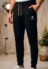 Mens Signature Jersey Jogger Trouser Black
