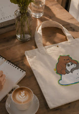 Stacked Pals Tote Bags