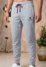 Mens Signature Jersey Jogger Trouser Melange Grey