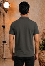 Mens Premium Cotton Pique Tin Grey Polo