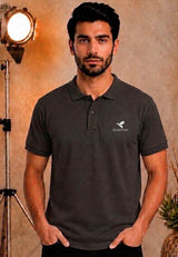 Mens Premium Cotton Pique Tin Grey Polo