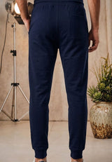 Mens Signature Jersey Jogger Trouser Navy