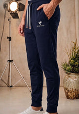 Mens Signature Jersey Jogger Trouser Navy
