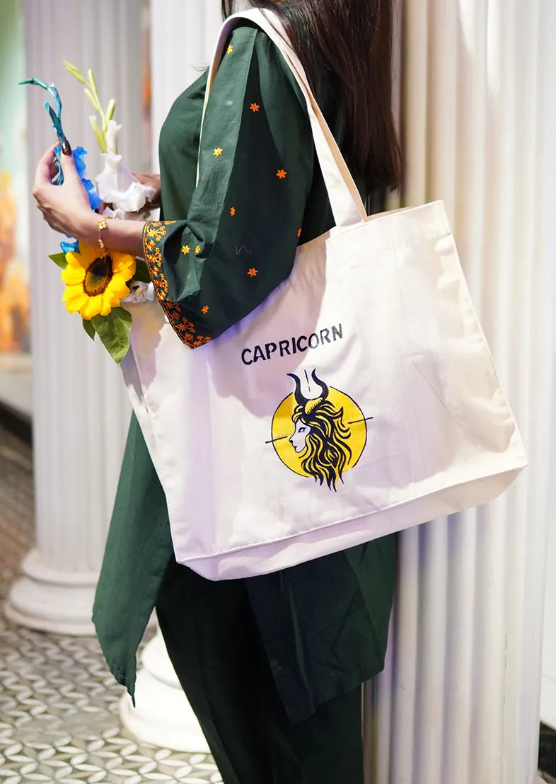 Capricorn Canvas Tote