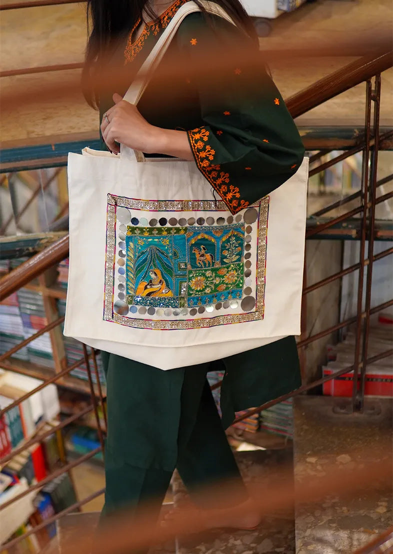 Sheesh Mahal Canvas Tote