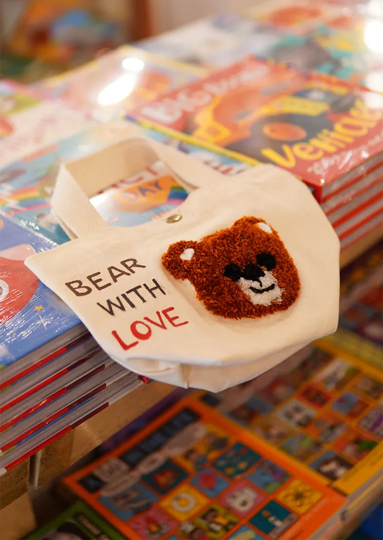 Bear With Love Canvas Tote